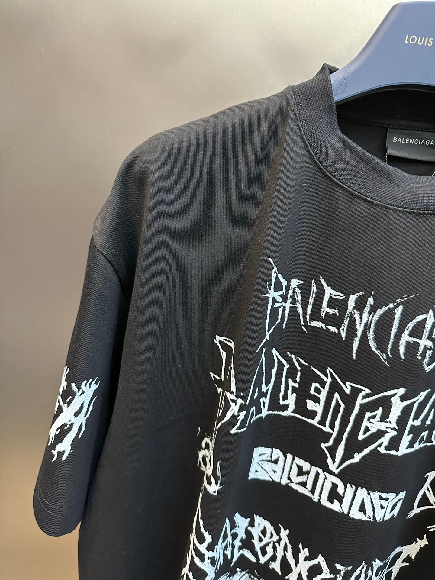 BALENCIAGA DIY METAL T-SHIRT BLACK