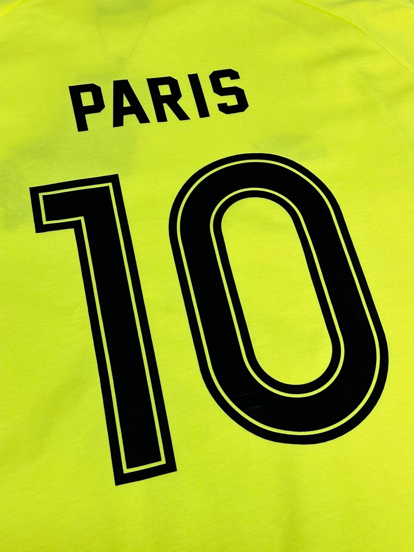 BALENCIAGA PARIS SOCCER T-SHIRT YELLOW