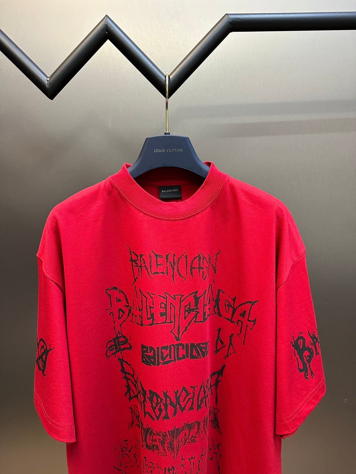 BALENCIAGA DIY METAL T-SHIRT RED