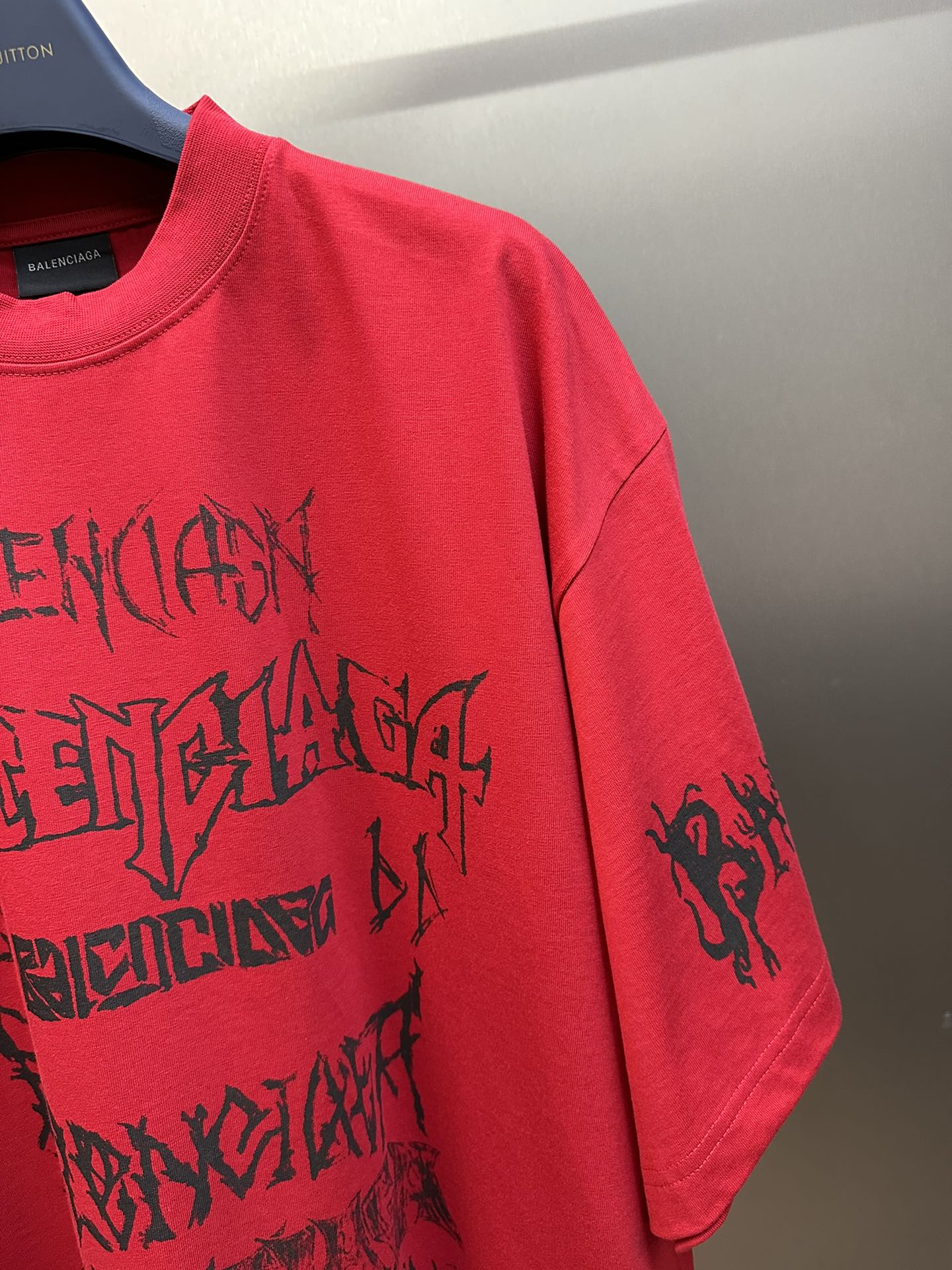 BALENCIAGA DIY METAL T-SHIRT RED