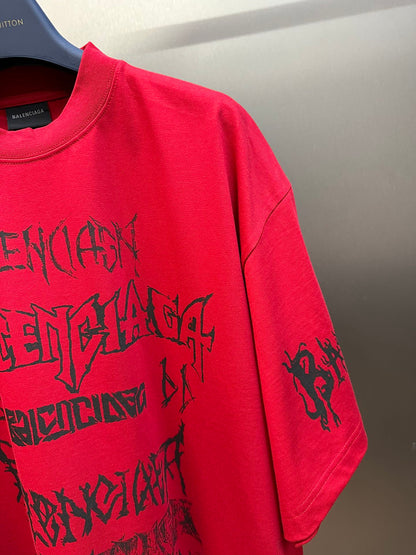 BALENCIAGA DIY METAL T-SHIRT RED