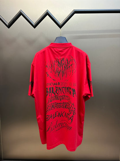 BALENCIAGA DIY METAL T-SHIRT RED