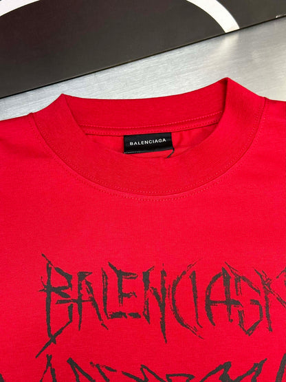 BALENCIAGA DIY METAL T-SHIRT RED