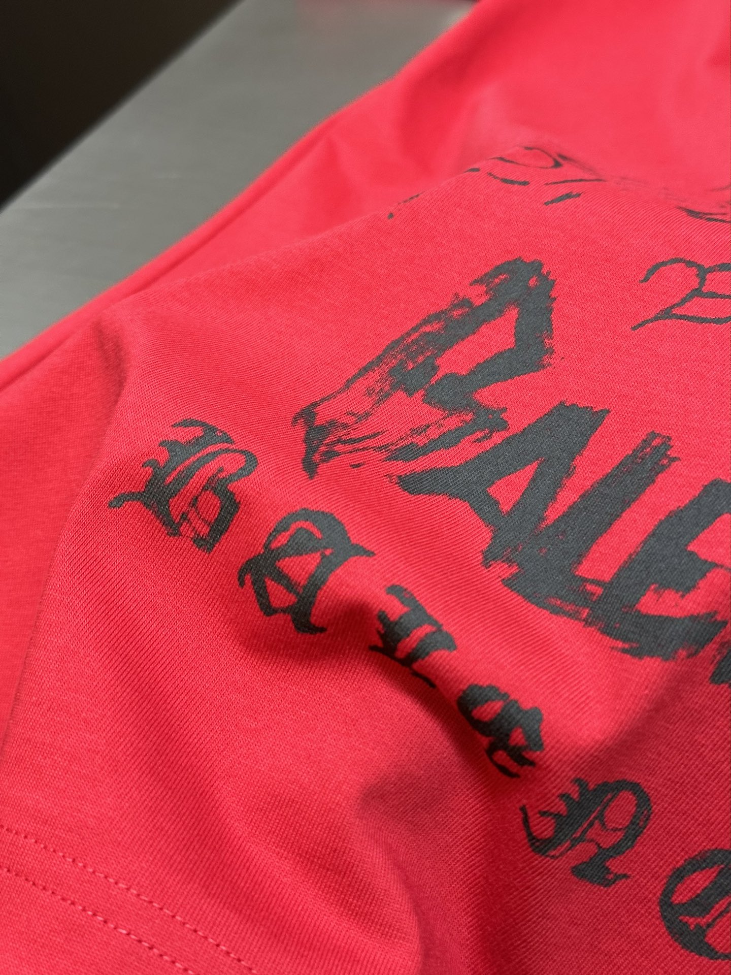 BALENCIAGA DIY METAL T-SHIRT RED