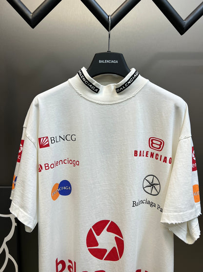 BALENCIAGA TOP LEAGUE T-SHIRT WHITE