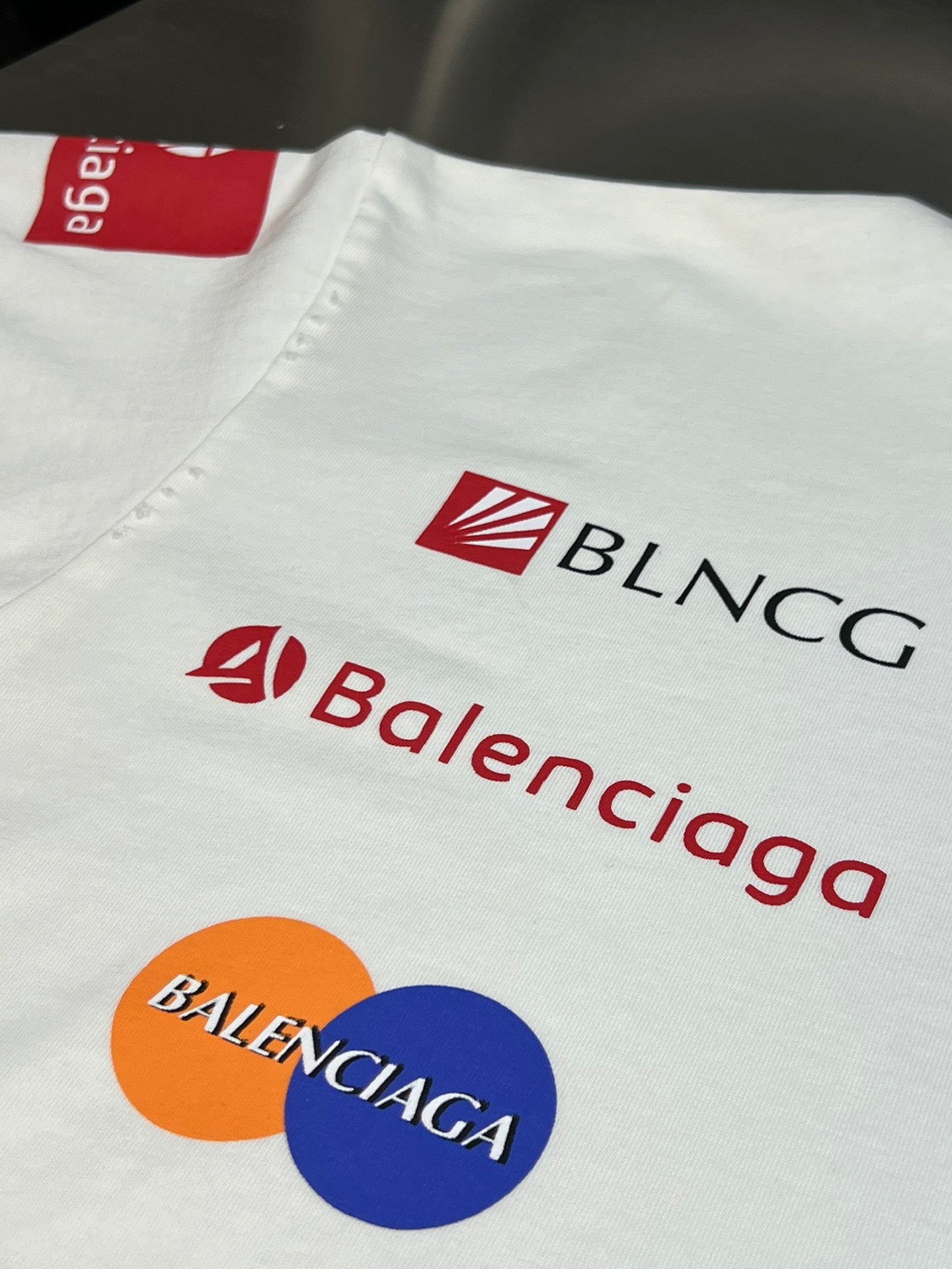 BALENCIAGA TOP LEAGUE T-SHIRT WHITE