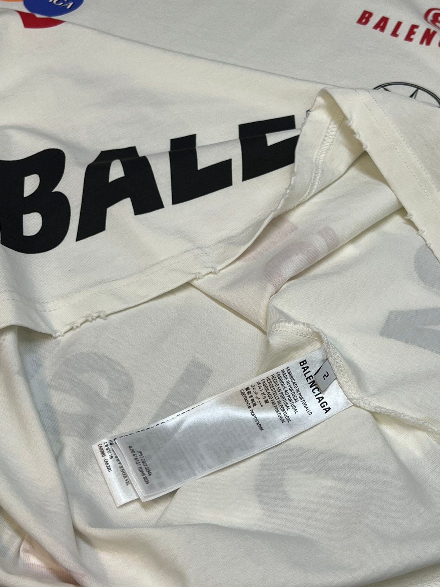 BALENCIAGA TOP LEAGUE T-SHIRT WHITE