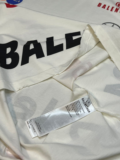 BALENCIAGA TOP LEAGUE T-SHIRT WHITE