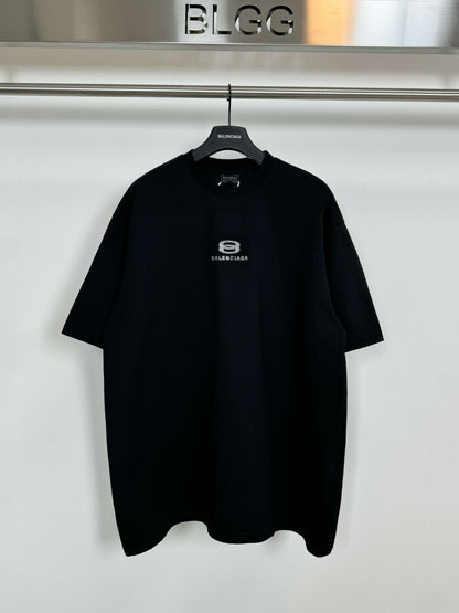 BALENCIAGA STRASS T-SHIRT BLACK