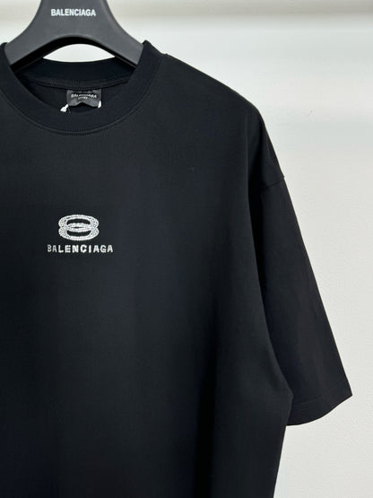 BALENCIAGA STRASS T-SHIRT BLACK