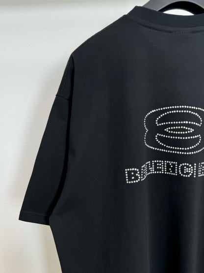 BALENCIAGA STRASS T-SHIRT BLACK