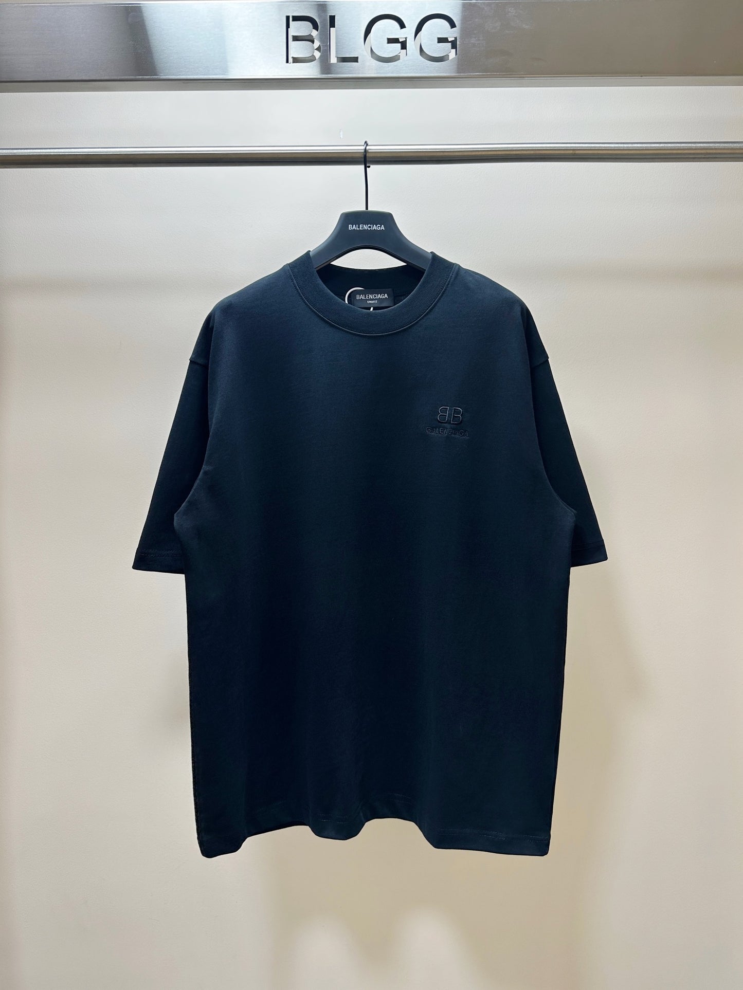 BALENCIAGA ART LOGO T-SHIRT BLACK