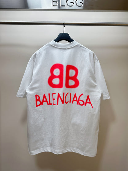 BALENCIAGA ART LOGO T-SHIRT WHITE