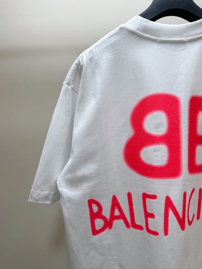 BALENCIAGA ART LOGO T-SHIRT WHITE