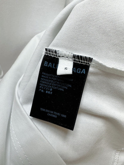 BALENCIAGA ART LOGO T-SHIRT WHITE