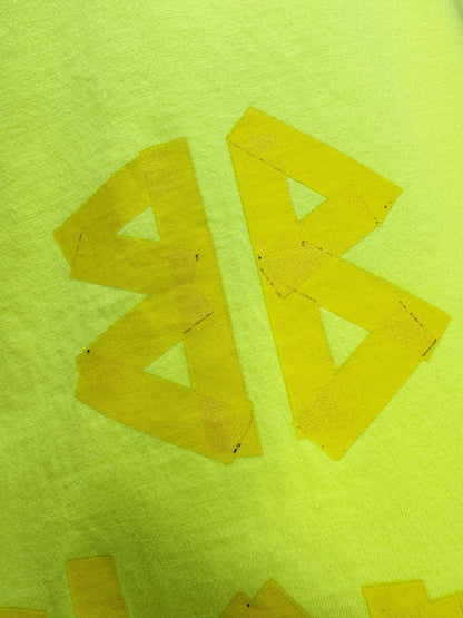 BALENCIAGA TAPE TYPE T-SHIRT YELLOW FLUO