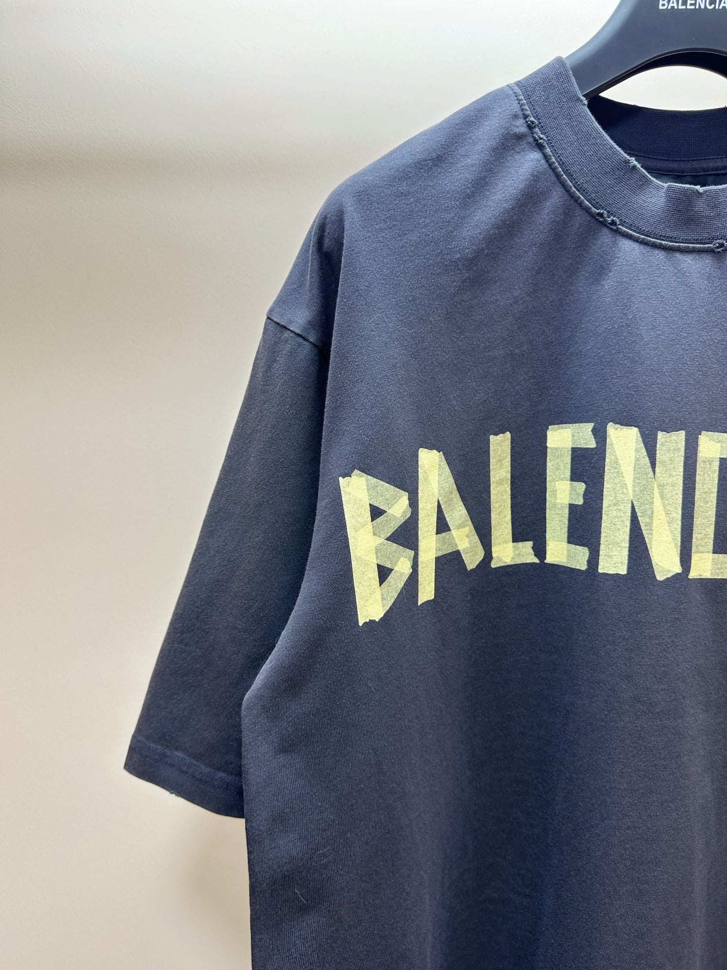 BALENCIAGA TAPE TYPE T-SHIRT BLACK