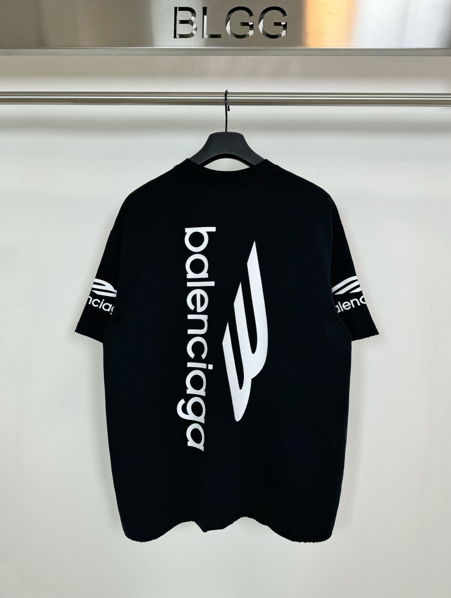 BALENCIAGA 3B LOGO T-SHIRT BLACK