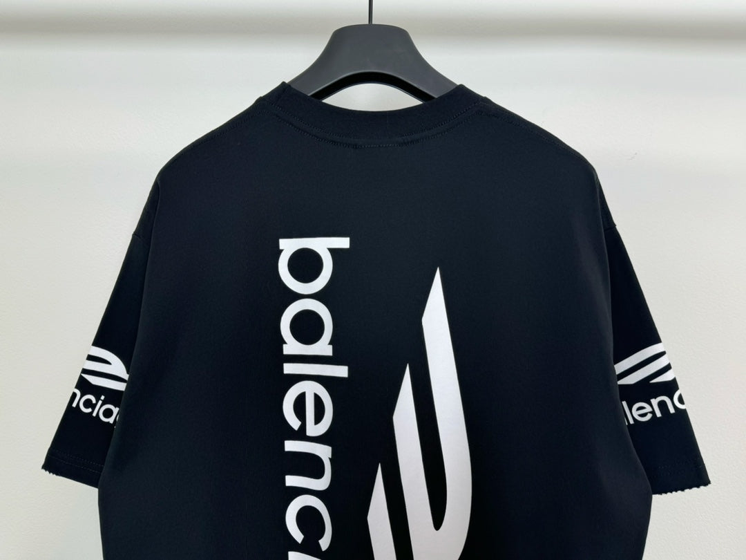 BALENCIAGA 3B LOGO T-SHIRT BLACK