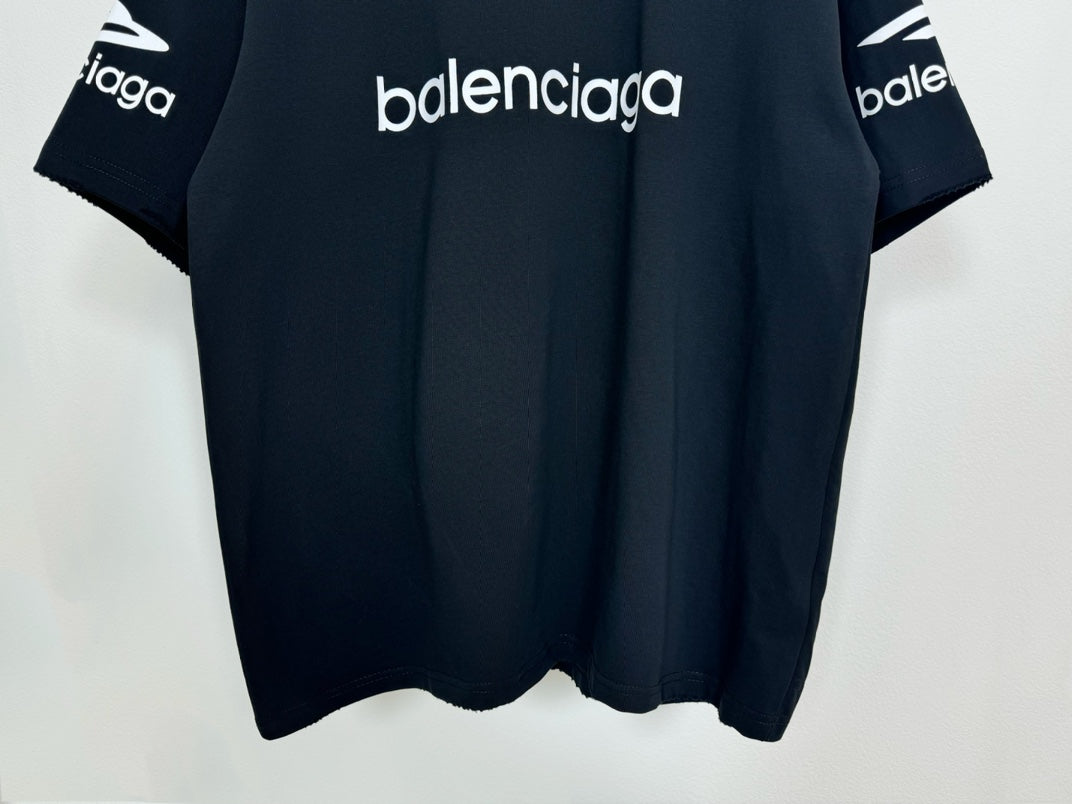 BALENCIAGA 3B LOGO T-SHIRT BLACK