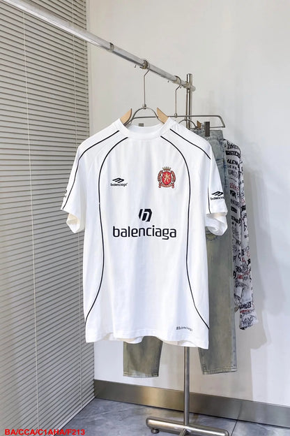 BALENCIAGA PARIS SOCCER T-SHIRT WHITE