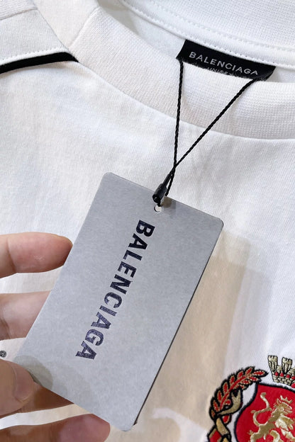 BALENCIAGA PARIS SOCCER T-SHIRT WHITE