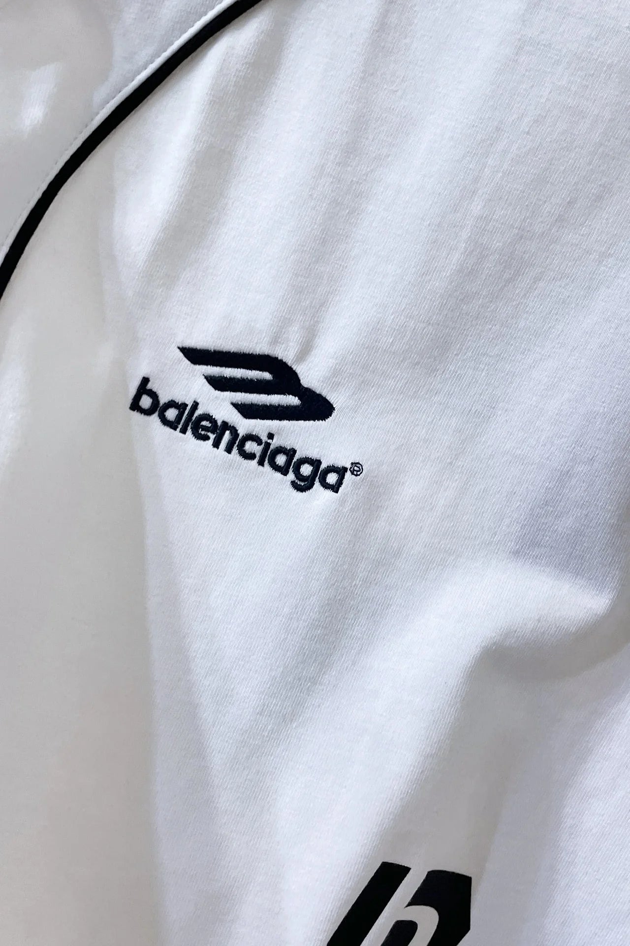 BALENCIAGA PARIS SOCCER T-SHIRT WHITE