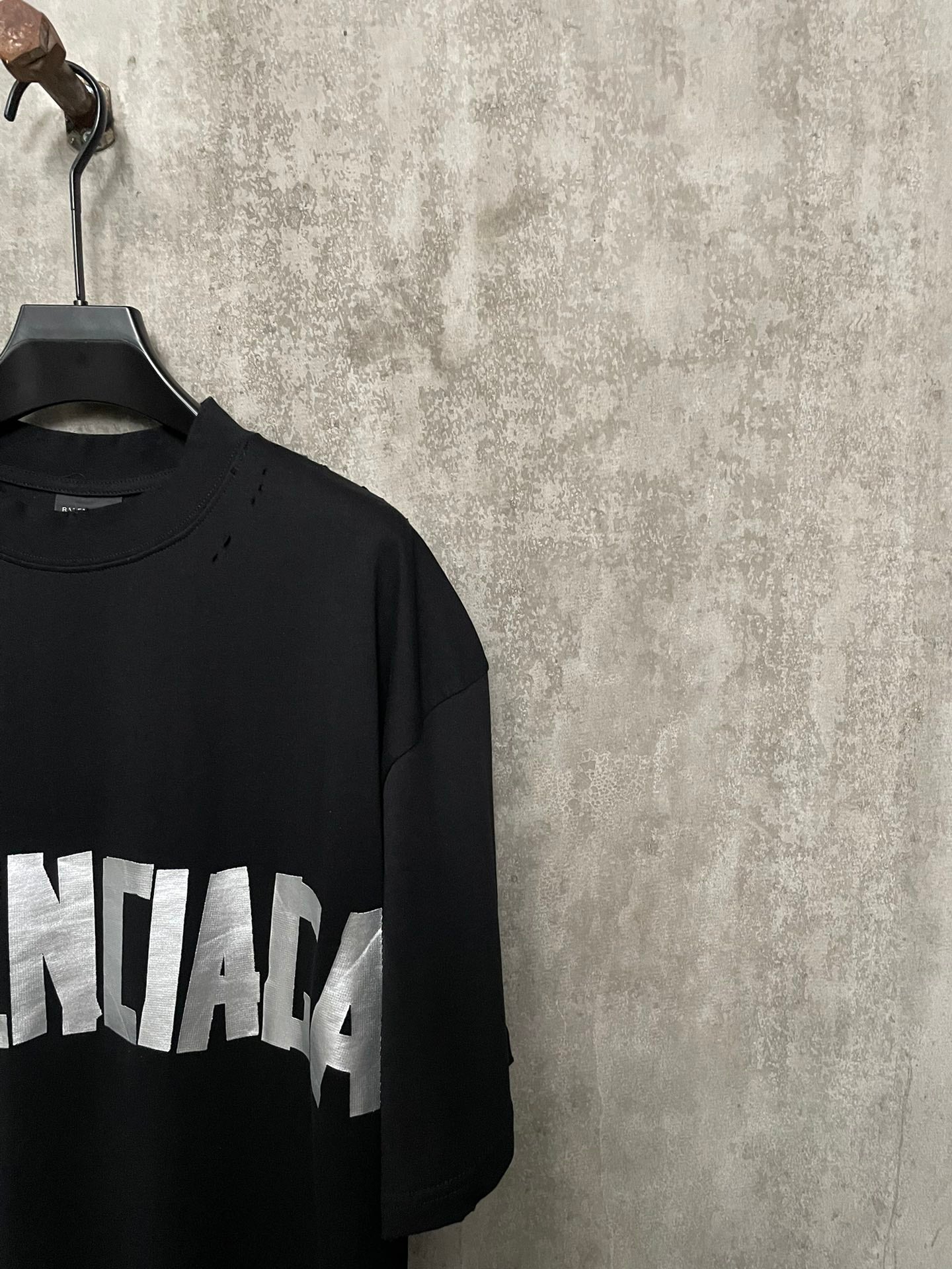 BALENCIAGA NEW TAPE TYPE T-SHIRT BLACK