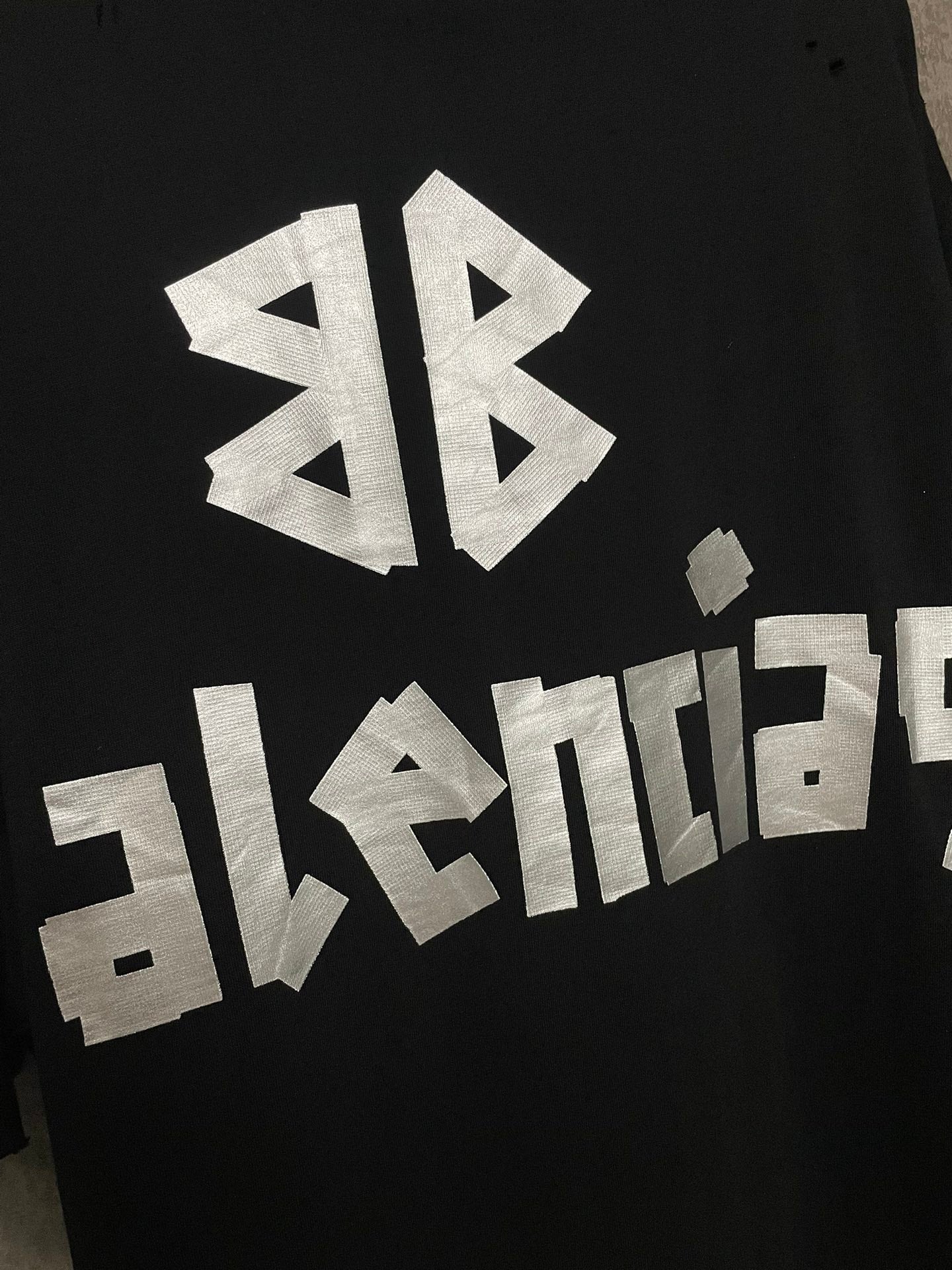 BALENCIAGA NEW TAPE TYPE T-SHIRT BLACK