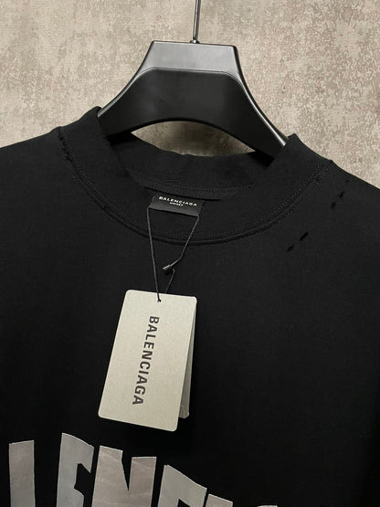 BALENCIAGA NEW TAPE TYPE T-SHIRT BLACK