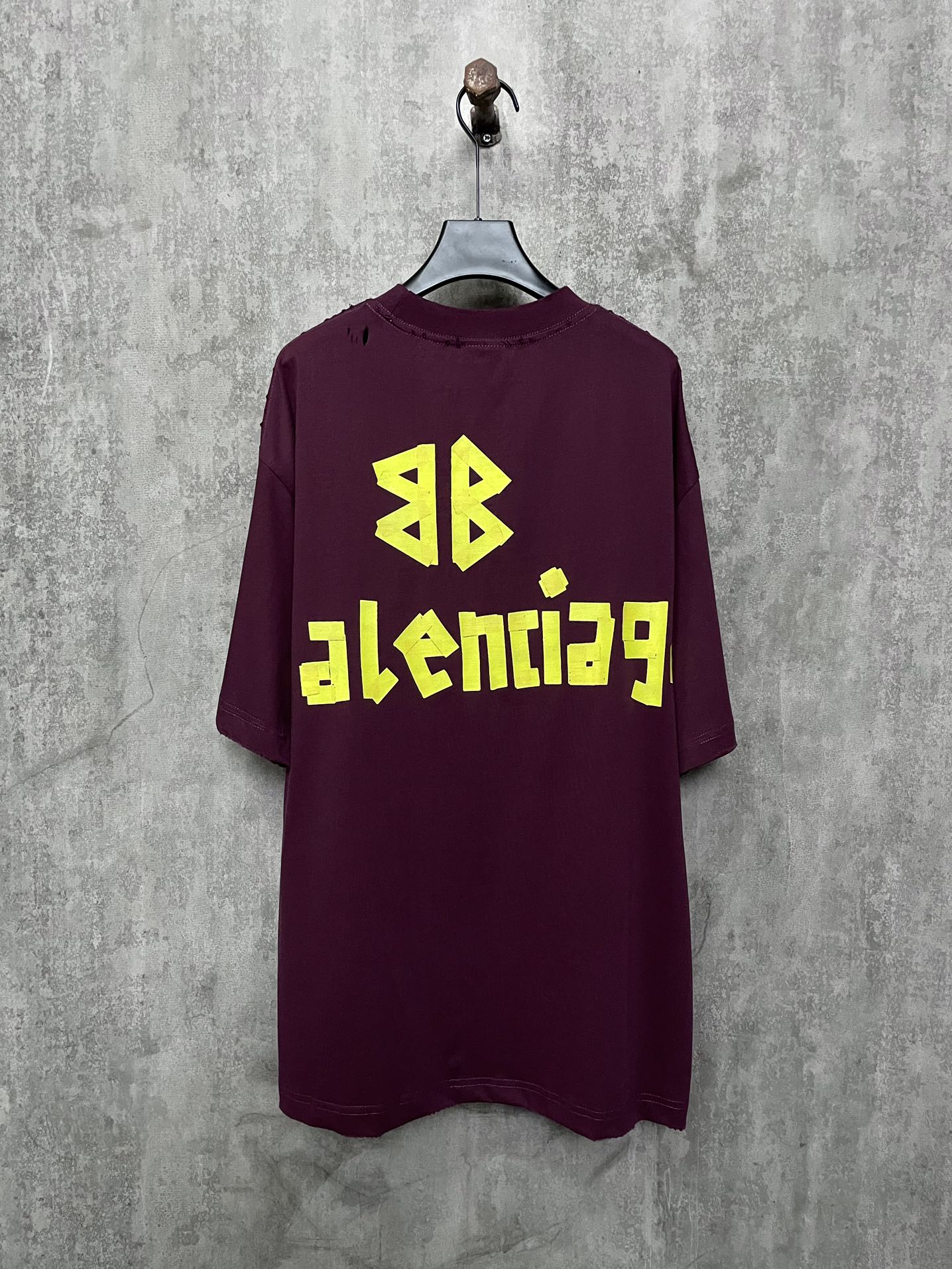 BALENCIAGA TAPE TYPE T-SHIRT DARK RED