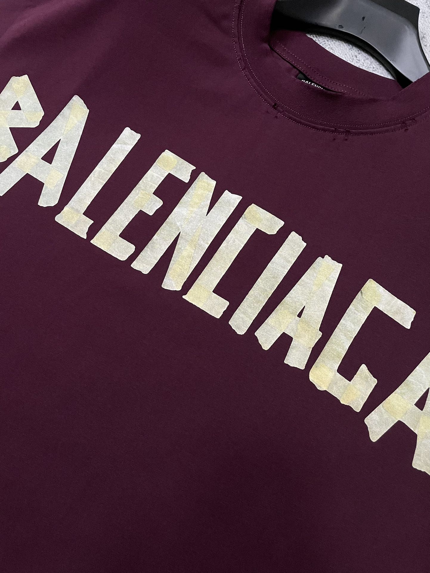 BALENCIAGA TAPE TYPE T-SHIRT DARK RED