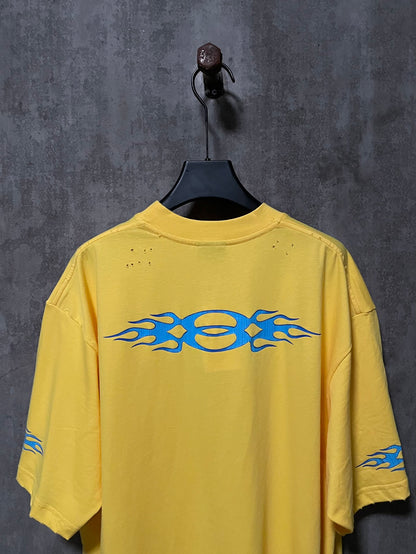 BALENCIAGA BURNING UNITY T-SHIRT YELLOW