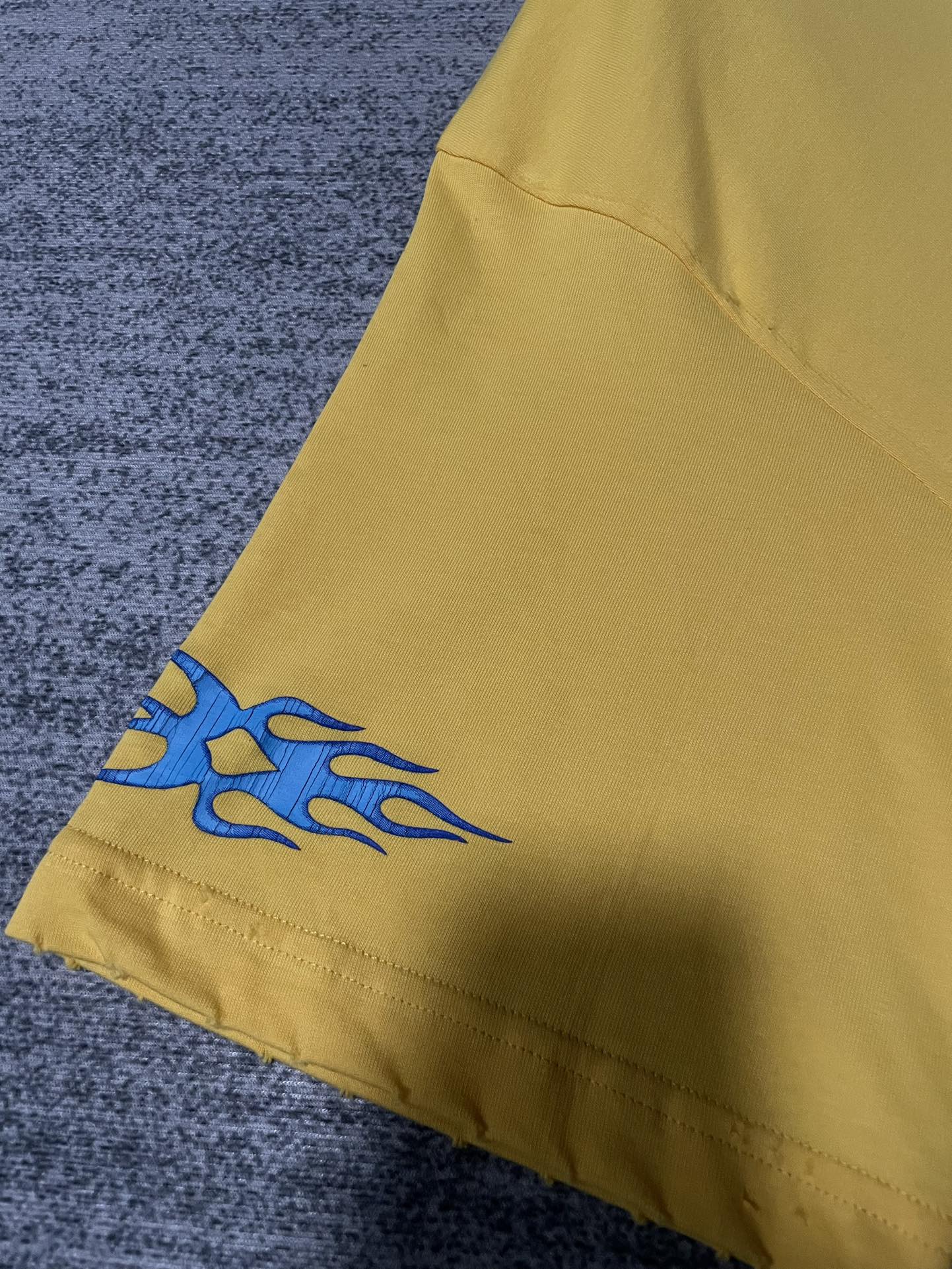 BALENCIAGA BURNING UNITY T-SHIRT YELLOW