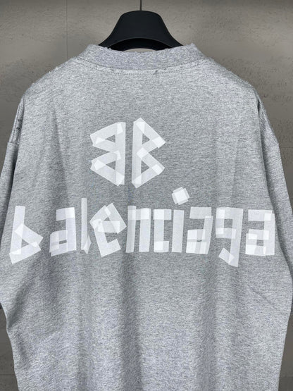 BALENCIAGA NEW TAPE TYPE T-SHIRT GREY