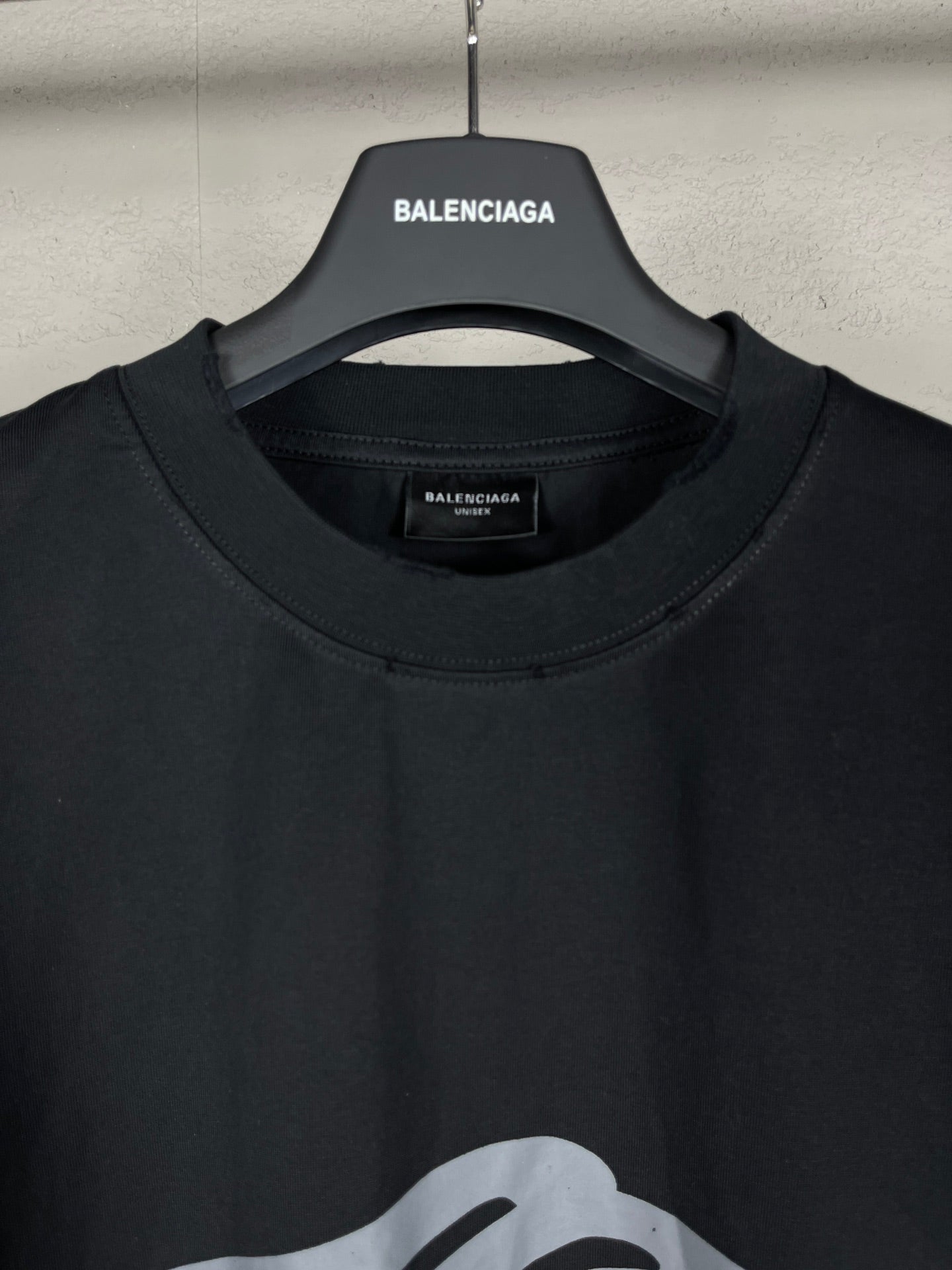 BALENCIAGA 3B STENCIL T-SHIRT BLACK