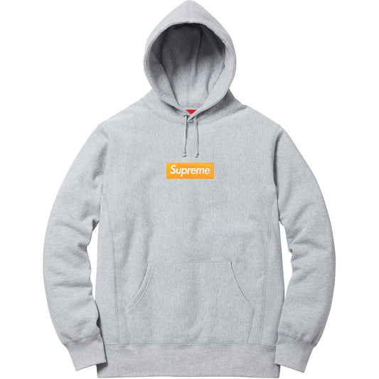 SUPREME BOX LOGO HOODIE (FW17) HEATHER GREY