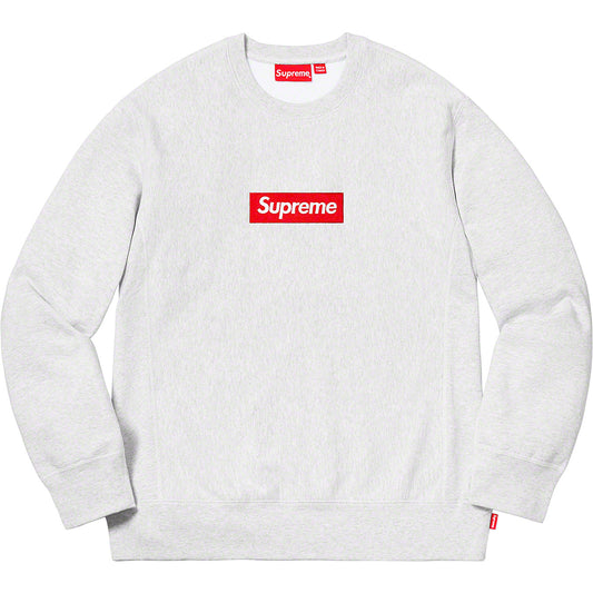 SUPREME BOX LOGO CREWNECK (FW18) ASH GREY