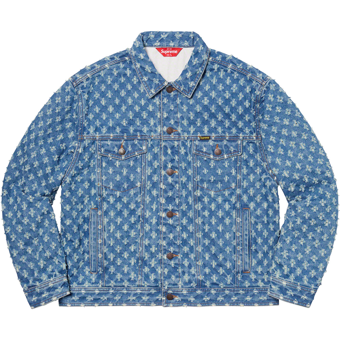 SUPREME HOLE PUNCH DENIM JACKET