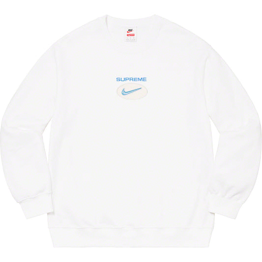 SUPREME NIKE JEWEL CREWNECK WHITE