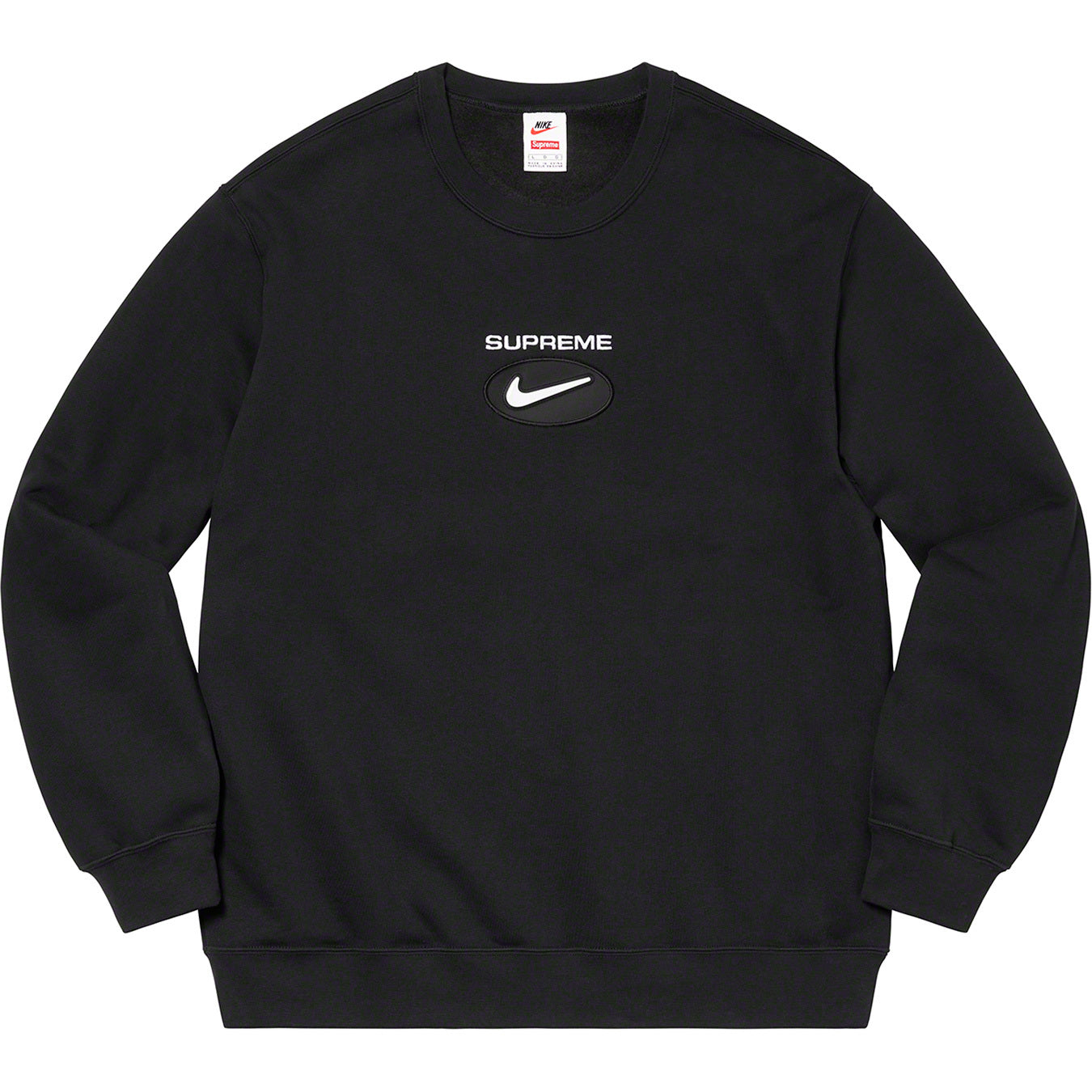 SUPREME NIKE JEWEL CREWNECK BLACK