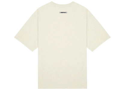 FEAR OF GOD ESSENTIALS BOXY T-SHIRT APPLIQUE LOGO BUTTERCREAM