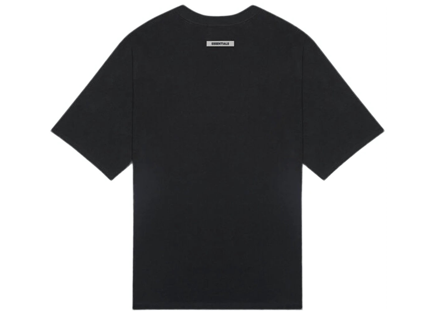 FEAR OF GOD ESSENTIALS BOXY T-SHIRT APPLIQUE LOGO BLACK