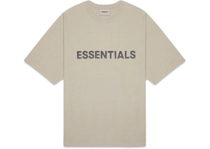 FEAR OF GOD ESSENTIALS BOXY T-SHIRT APPLIQUE LOGO OLIVE/KHAKI