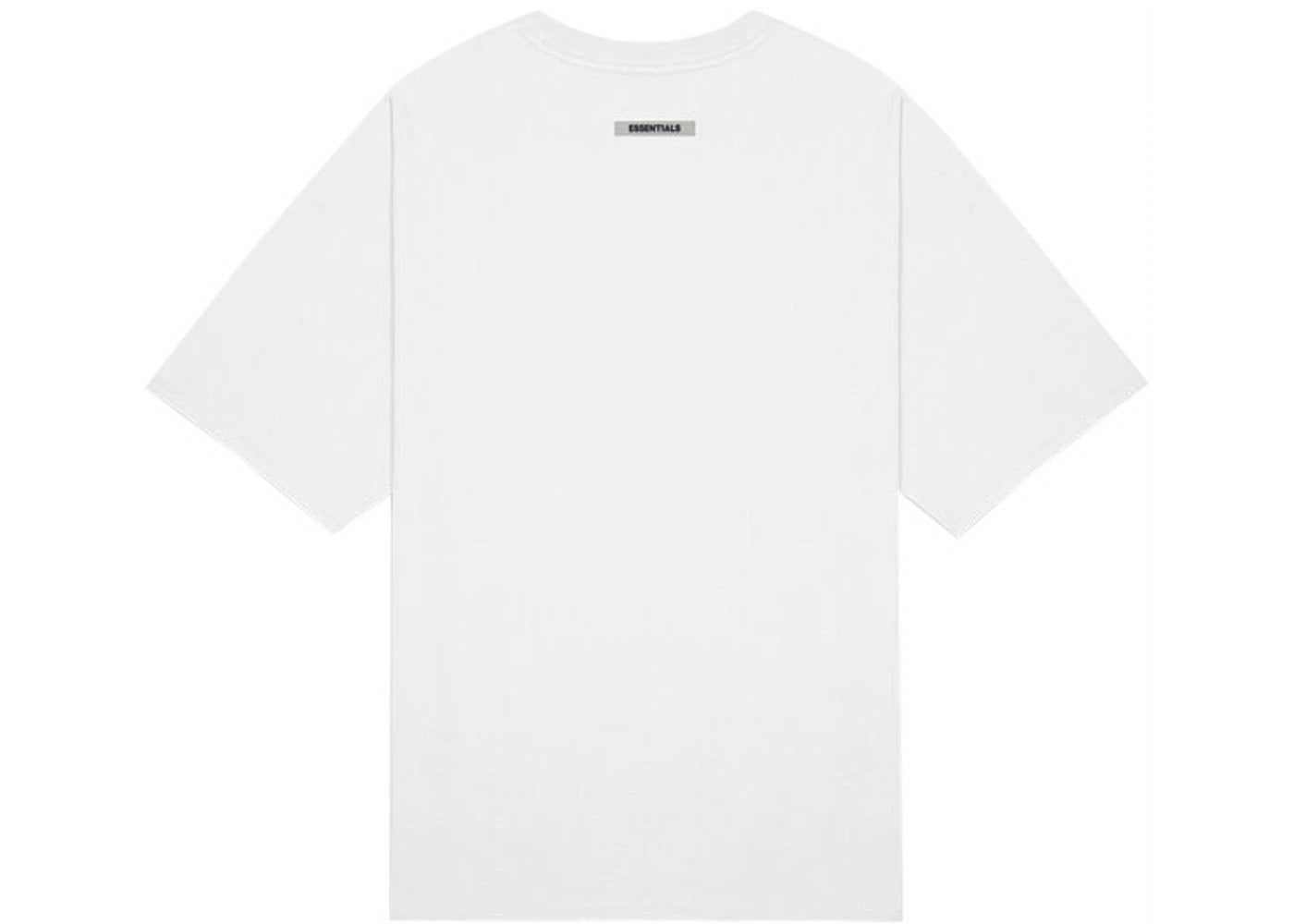 FEAR OF GOD ESSENTIALS BOXY T-SHIRT APPLIQUE LOGO WHITE