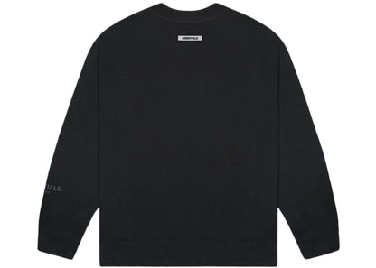 FEAR OF GOD ESSENTIALS CREWNECK APPLIQUE LOGO BLACK