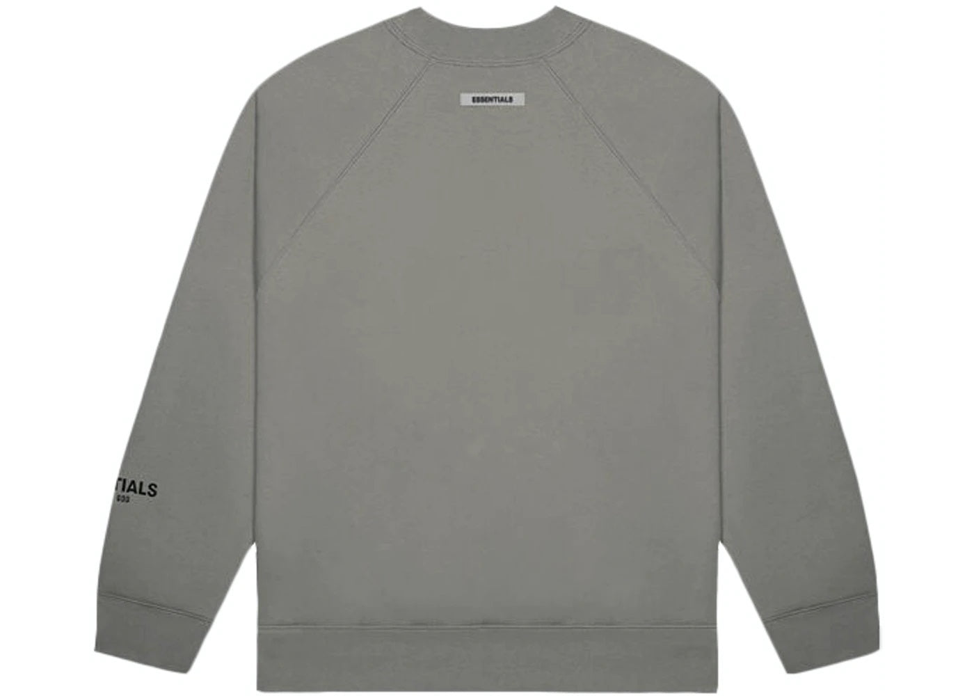 FEAR OF GOD ESSENTIALS CREWNECK APPLIQUE LOGO CEMENT