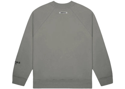 FEAR OF GOD ESSENTIALS CREWNECK APPLIQUE LOGO CEMENT