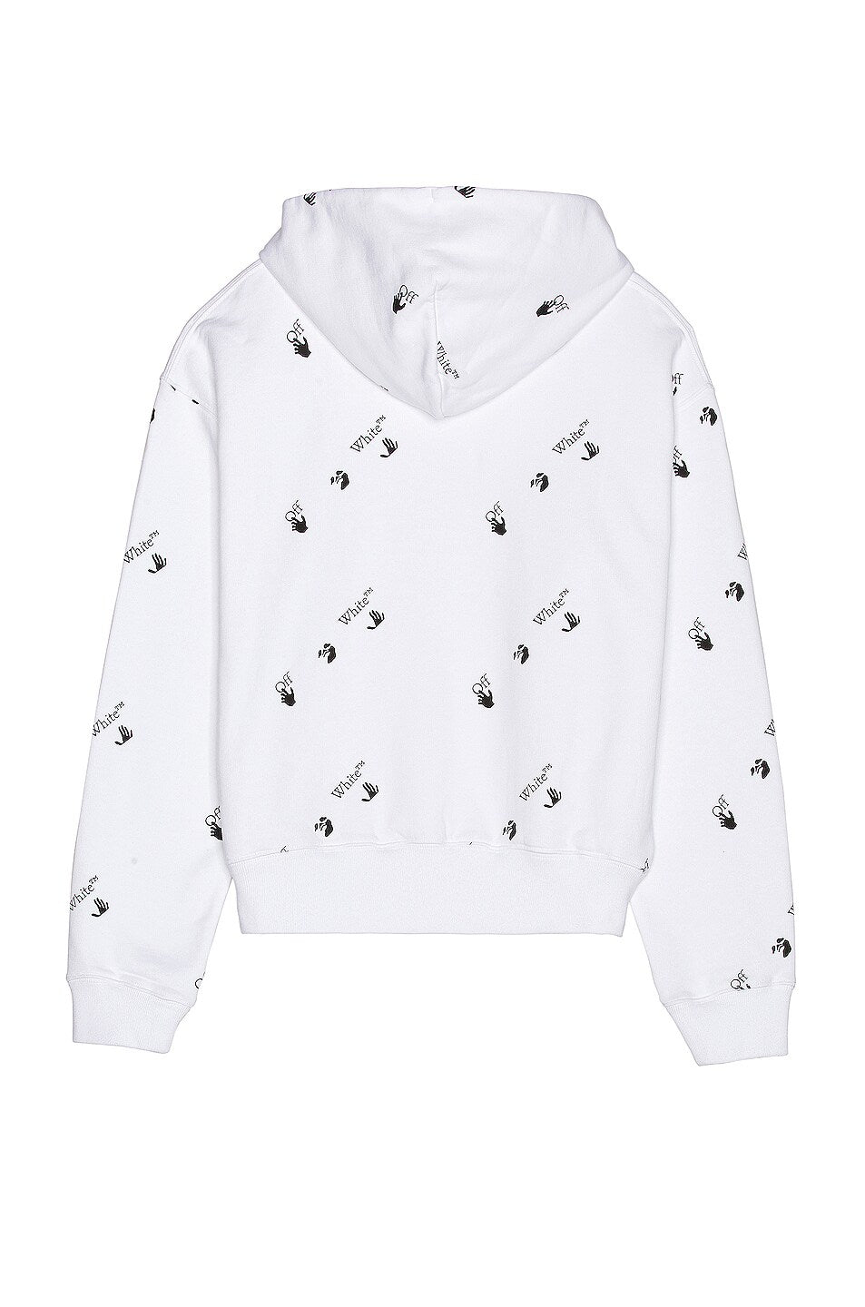 OFF WHITE ALL OVER LOGO PRINT HOODIE