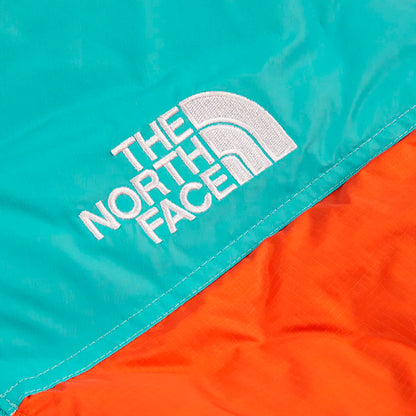 THE NORTH FACE 1996 RETRO NUPTSE 700 FILL PACKABLE JACKET RED ORANGE-TRANSANTARCTIC BLUE